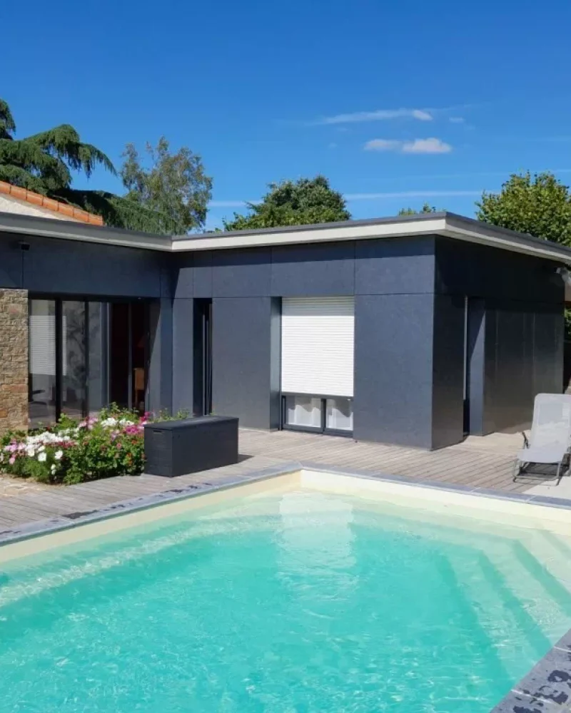 Réalisation d'ossature bois par Cyril Leclair, menuisier agenceur à Treize-Septiers